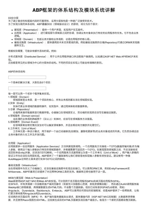 ABP框架的体系结构及模块系统讲解