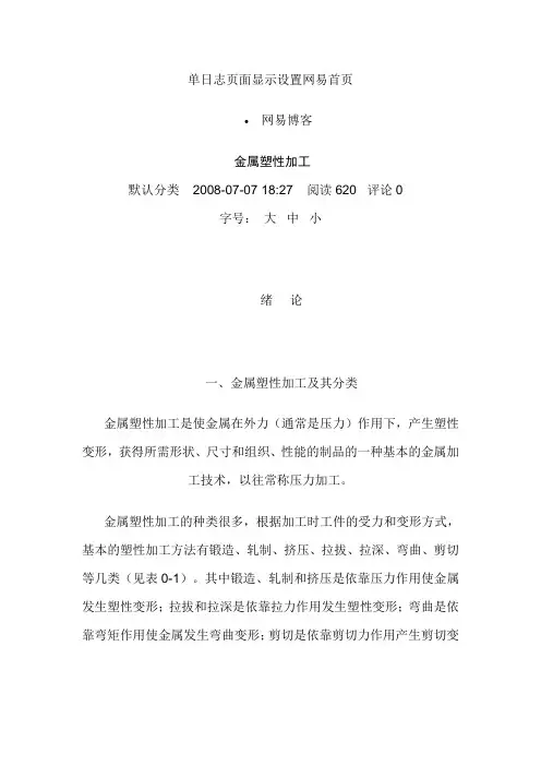 金属塑性加工