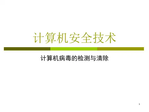计算机安全-2.4 手工杀毒35页PPT文档