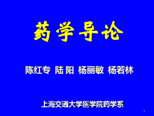 药学导论ppt课件