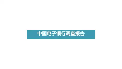 中国电子银行调查报告