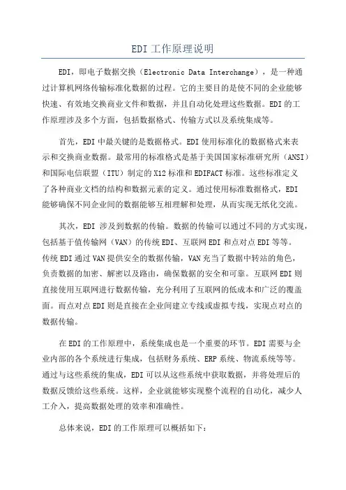 EDI工作原理说明