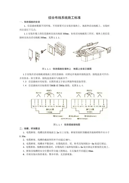 综合布线项目施工规范