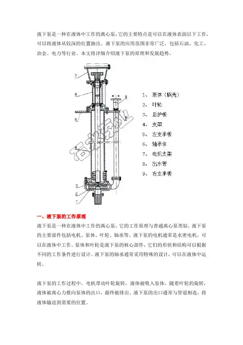液下泵原理和发展趋势
