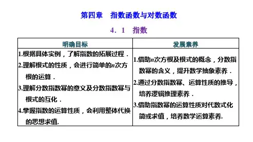 高中数学必修一(人教版)《4.1 指数》课件