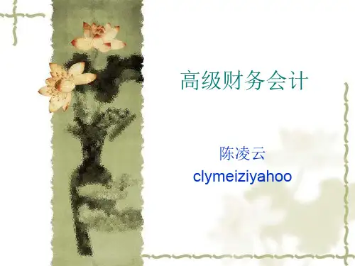 高级财务会计精品培训