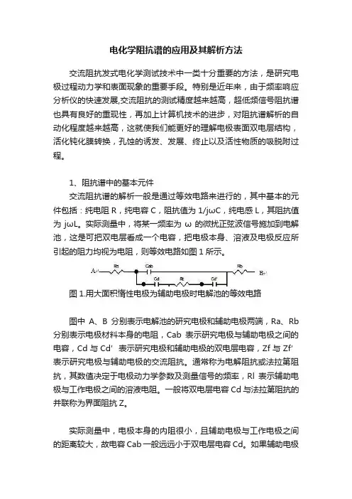 电化学阻抗谱的应用及其解析方法