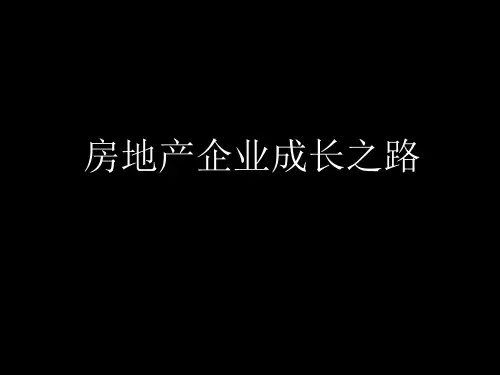 某房地产企业发展历程