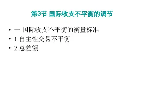 如何进行国际收支不平衡调节(ppt 28页)