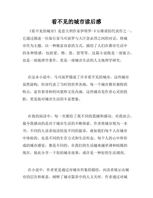 看不见的城市读后感
