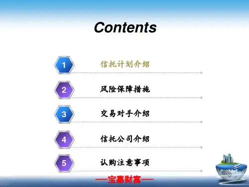 集团公司流动资金贷款集合资金信托计划
