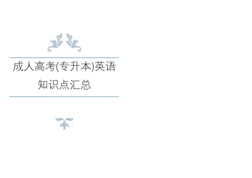 2020年成人高考(专升本)英语语法精讲