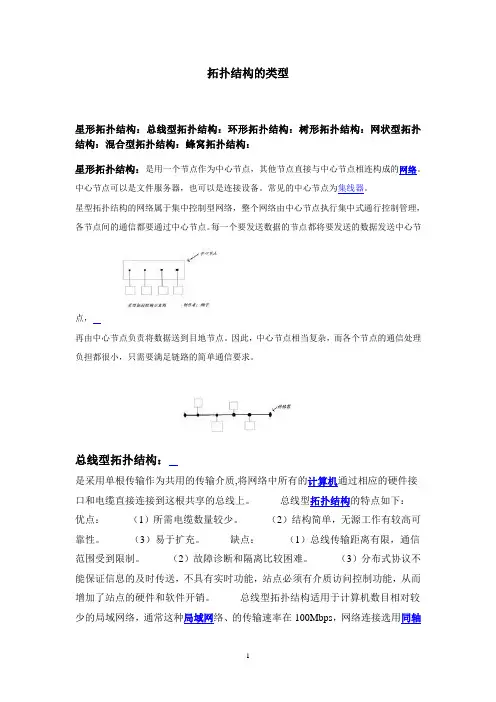 拓扑结构的类型