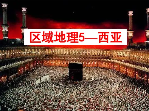 高考地理一轮复习西亚和北非课件