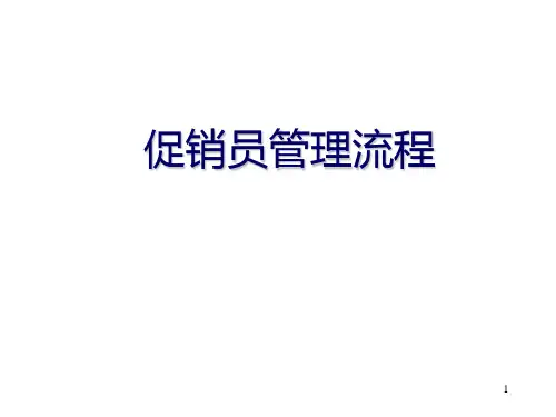 促销员-管理流程PPT课件