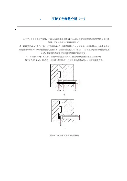 压铸机工艺参数分析