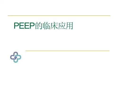 peep的临床应用课件