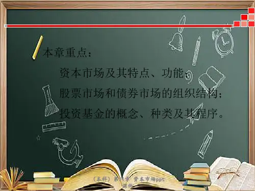 本科第11章资本市场ppt课件
