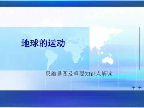 人教版七年级地理上册《地球的运动》思维导图及知识点解析