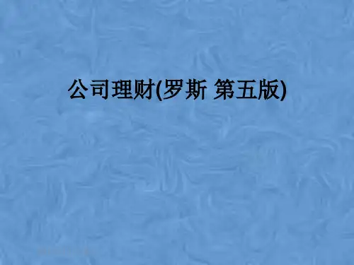 公司理财(罗斯 第五版)