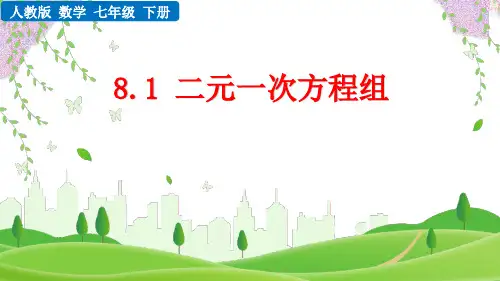 人教版七年级数学下册《 二元一次方程组》PPT课件