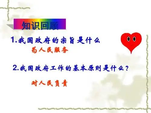 政府的权力：依法行使 PPT教学课件5 人教课标版