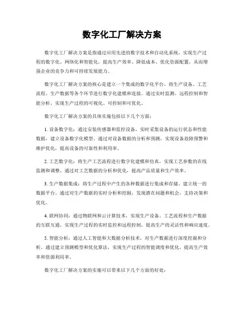 数字化工厂解决方案