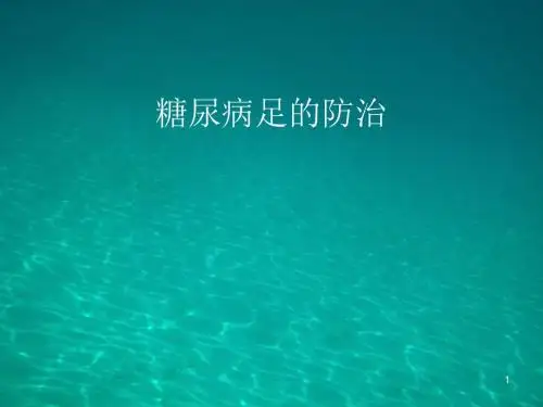 糖尿病足医学PPT课件