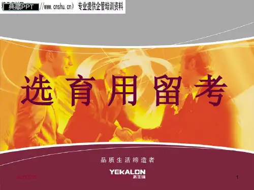 如何用好与留住员工1PPT课件