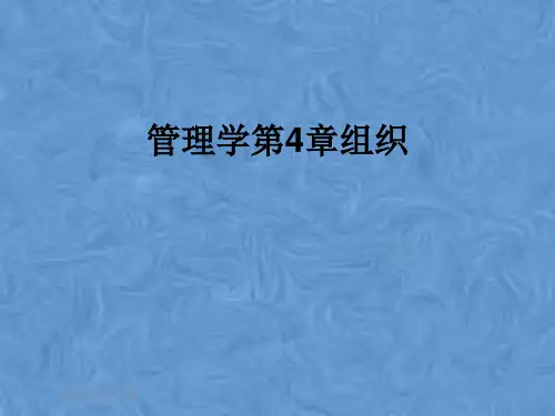 管理学第4章组织