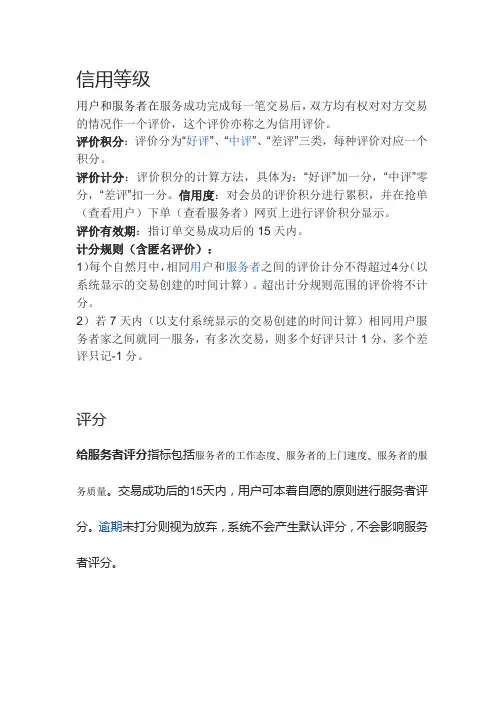 淘宝信用等级