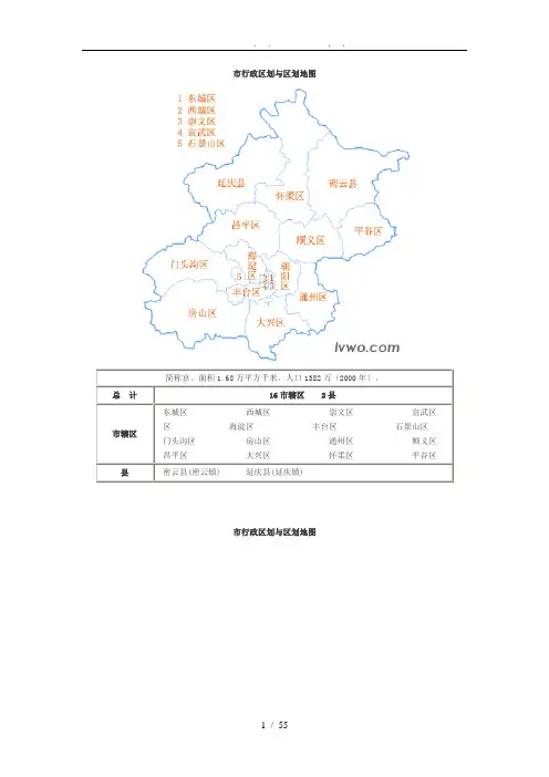 全国省市区行政区划分