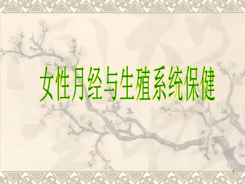 月经与生殖系统保健ppt课件