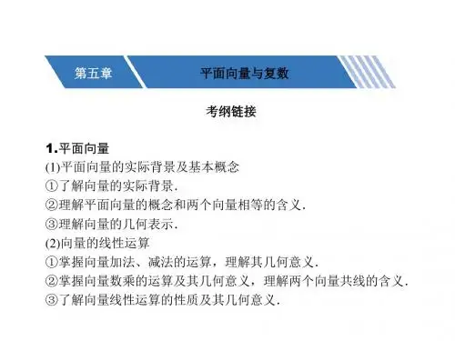 平面向量与复数