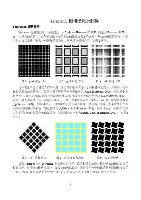 Hermann 栅格错觉及解释