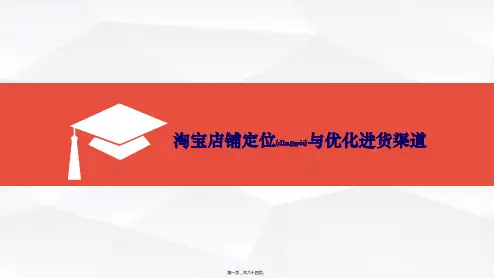 (ppt版)淘宝店铺定位与优化进货渠道概述