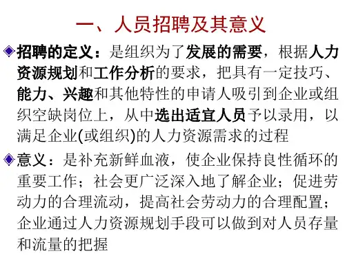 人员招募和甄选