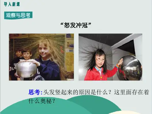 (新)教科版物理九年级《1.电现象》公开课(课件)