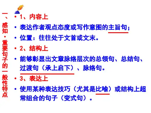 高考语文理解文中重要句子的含义课件(PPT)3-3
