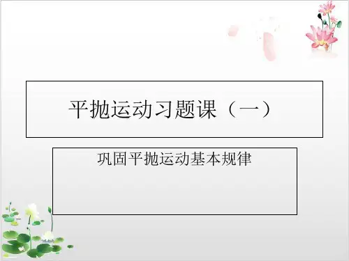 人教版高一物理必修二第五章平抛运动习题课-ppt精品课件