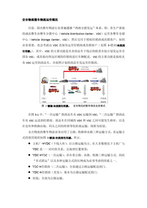 安吉物流整车物流