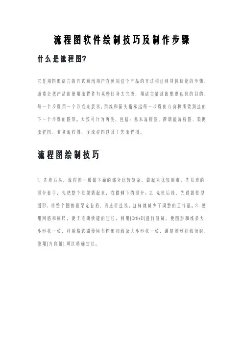 流程图软件绘制技巧及制作步骤