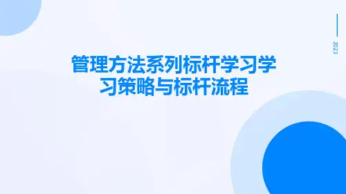 管理方法系列标杆学习学习策略与标杆流程
