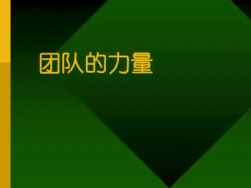 团队精神培训教材