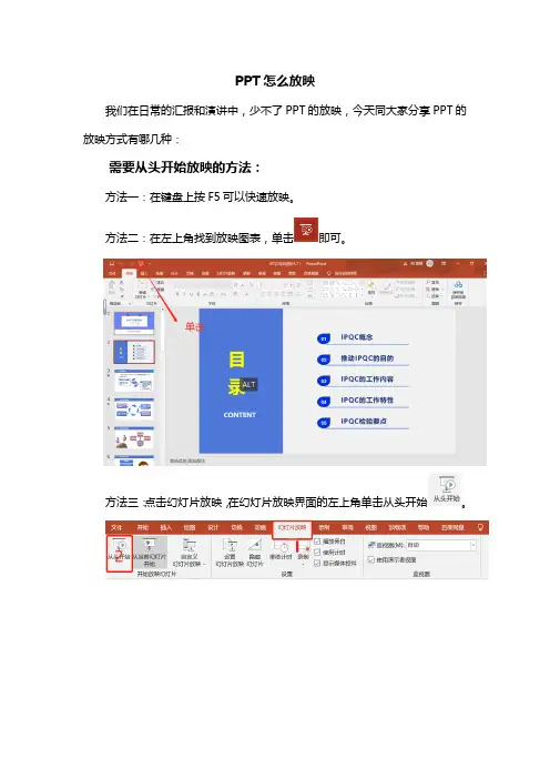PPT怎么放映