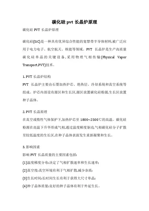碳化硅pvt长晶炉原理