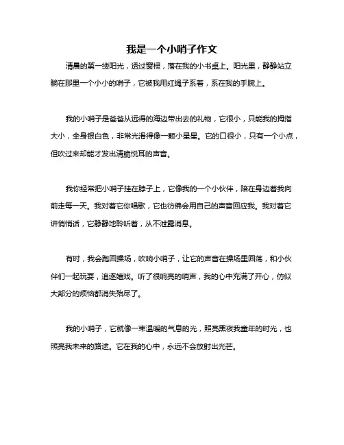 我是一个小哨子作文