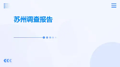 苏州调查报告