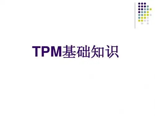 TPM基础