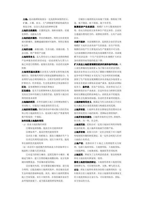 土地经济
